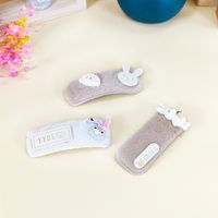 Korean Cartoon Cute Bunny Hairpin Cute Bear Bb Clip Plush Hair Accessories main image 1