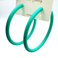 Fashion Big Circle Earrings Candy Color C Round Korean Temperament Earrings main image 5