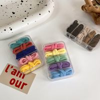 25 Sets Of Color Hair Rope Strong Elasticity Head Rope Candy Color Hair Tie Basic Rubber Band Leather Case Girl Japanese And Korean Hair Accessories main image 3