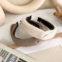 Korean Version Wool Knotted Wide-brimmed Headband main image 4