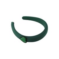 South Korea Green Heart Shape Wide-brimmed Headband Temperament Sponge Headband main image 3