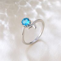 Fashion Wave Fishtail Couple Ring Jewelry Korean Mermaid Foam Opening Ring sku image 2