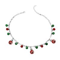 New Christmas Color Bell Necklace Bracelet Earrings Nhdp152483 sku image 7