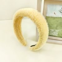 Estilo Coreano Otoño E Invierno Mink-como Banda De Pelo Mullido Elegante Caliente Diadema Chica Fijador De Cabello Versión Amplia Cara Lavado Accesorios Para El Cabello sku image 5