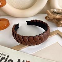 Leder Twist Gewebtes Stirnband Koreanisches Einfaches Stirnband Im Retro-stil sku image 3