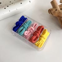 25 Sets Of Color Hair Rope Strong Elasticity Head Rope Candy Color Hair Tie Basic Rubber Band Leather Case Girl Japanese And Korean Hair Accessories sku image 1