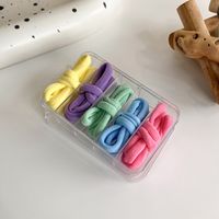 25 Sets Of Color Hair Rope Strong Elasticity Head Rope Candy Color Hair Tie Basic Rubber Band Leather Case Girl Japanese And Korean Hair Accessories sku image 2