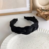 Autumn And Winter Black Hair Band Pearl Knitting Broad-brimmed Headband sku image 33