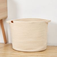 Simple Solid Color Cotton String Storage Basket Wholesale Nihaojewelry sku image 10