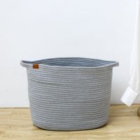 Simple Solid Color Cotton String Storage Basket Wholesale Nihaojewelry sku image 10