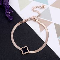 Women's Fashion Titanium Steel Snake Bone Chain Bracelet sku image 1