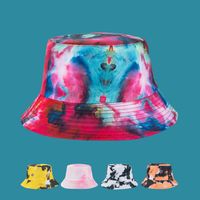 Personality Tie-dye Fisherman Hat Men's Summer Sunscreen Sunshade Hat Women Fashion Wild Double-sided Basin Hat main image 1
