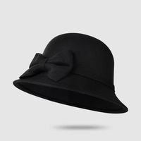 Automne Et Hiver Nouveau Chapeau Haut-de-forme Chapeau De Bol En Laine Chapeau De Couleur Pure À Bord Court main image 4