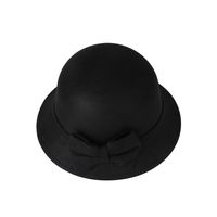Automne Et Hiver Nouveau Chapeau Haut-de-forme Chapeau De Bol En Laine Chapeau De Couleur Pure À Bord Court main image 6