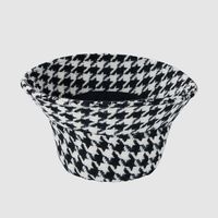 Houndstooth Fisherman Hat Female Autumn And Winter Korean Version Of The Wild Japanese Warm Pot Hat main image 5