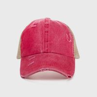 Edging Ponytail Back Opening Baseball Cap Korean Hip-hop Cap main image 6