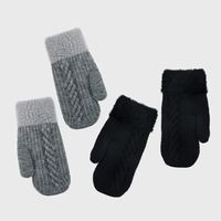 New Korean Version Of Wool Fleece Gloves Autumn And Winter Knitted Mittens main image 1