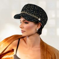 Boina Otoño E Invierno Sombrero Retro Británico Las Mujeres Pueden Usar Una Gorra De Peluca main image 1