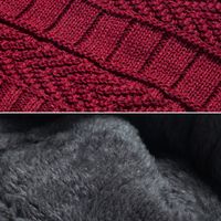 Korean Version Of Knitted Scarf Hat Autumn And Winter Set Fashion Keep Warm Plus Velvet Thick Woolen Hat Bib main image 3