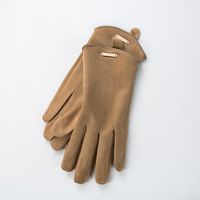 Fashion Solid Color Split Finger Gloves Keep Warm Cold-proof Leaking Gloves main image 4