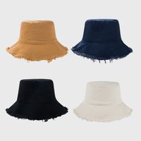 New Style Distressed Solid Color Hat Female Autumn And Winter All-match Casual Fisherman Hat main image 3
