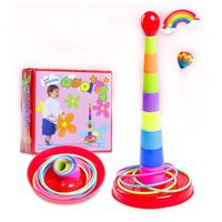 Circle Tower Set Toy Parent-child Interactive Game Throwing Ring Jenga Creative main image 6