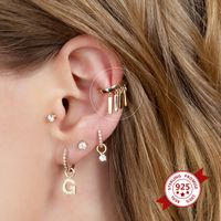 Single Geometric Long 18k Earrings Simple New Punk Style Copper Ear Clip main image 5
