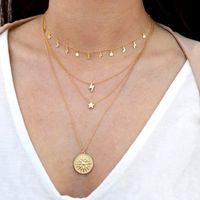 S925 Silver New Necklace Star Moon Lightning Pendant Necklace Fashion Simple Clavicle Chain main image 4