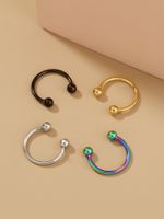 Combination Set Nose Ring Nose Nails Multi-color C-shaped Simple Personality Jewelry main image 3