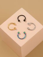 Combination Set Nose Ring Nose Nails Multi-color C-shaped Simple Personality Jewelry main image 5