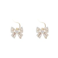 Korean Style Bow Pearl Earrings Ear Jewelry main image 5