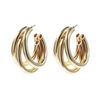 Exaggerated Temperament Metal Circle Bungee Ear Studs Korean Ear Jewelry main image 5