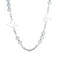 Neues Perlen-titanstahl-schmetterlingshalsketten-schlüsselbein-kettenzubehör main image 6
