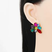 New Glass Diamond Earrings Creative Earrings Personalized Jewelry main image 3