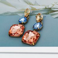 New Hot-selling Fashion Alloy Diamond Personalized Earrings Wholesale main image 5