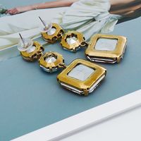 New Hot-selling Fashion Alloy Diamond Personalized Earrings Wholesale main image 6