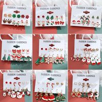 Christmas Plating Alloy No Inlaid Earrings Ear Studs main image 1
