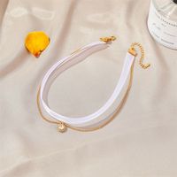 Simple Double-layer Mesh Clavicle Chain Choker Collar Clavicle Neckband main image 5