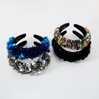 European And American Style Hair Accessories Exaggerated Ethnic Style Sequined Headband Wholesale main image 5