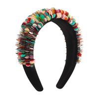 European And American Style Hair Accessories Exaggerated Ethnic Style Sequined Headband Wholesale main image 3