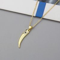 Ins Cross-border European And American Golden Pepper Pendant Female In Stock Wholesale Fresh Electroplated Inlaid Zirconium Pepper Eye Ornament main image 4