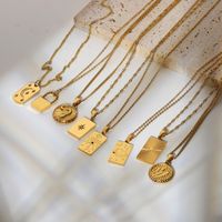 Simple Style Geometric Stainless Steel Plating Gold Plated Necklace main image 6
