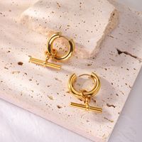 Circle Plating Stainless Steel No Inlaid Gold Plated Earrings main image 1