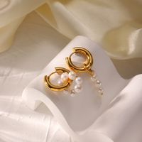 Plating Stainless Steel No Inlaid Gold Plated Earrings main image 4
