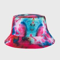 Personality Tie-dye Fisherman Hat Men's Summer Sunscreen Sunshade Hat Women Fashion Wild Double-sided Basin Hat sku image 5