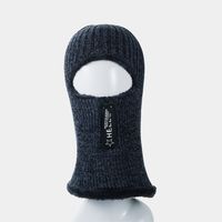 Men's Winter Plus Velvet Thick Warm Woolen Hat Bib Two-piece Outdoor Cold-proof Knitted Head Cap sku image 2