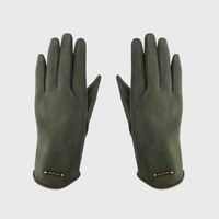 Fashion Solid Color Split Finger Gloves Keep Warm Cold-proof Leaking Gloves sku image 2