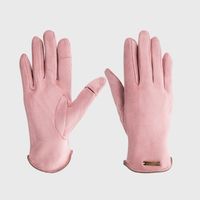 Fashion Solid Color Split Finger Gloves Keep Warm Cold-proof Leaking Gloves sku image 4