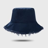 New Style Distressed Solid Color Hat Female Autumn And Winter All-match Casual Fisherman Hat sku image 4