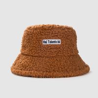 Autumn And Winter Warm Lamb Wool Fisherman Hat Net Celebrity Fashion Wild Small Washbasin Hat sku image 3